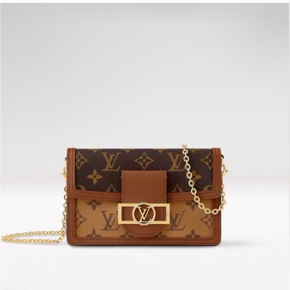 Louis Vuitton Monogram Reverse Dauphine Canvas Crossbody Bag